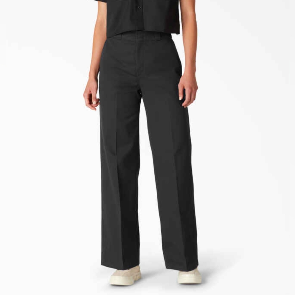 Regular Fit Wide Leg Work Pants 🖤